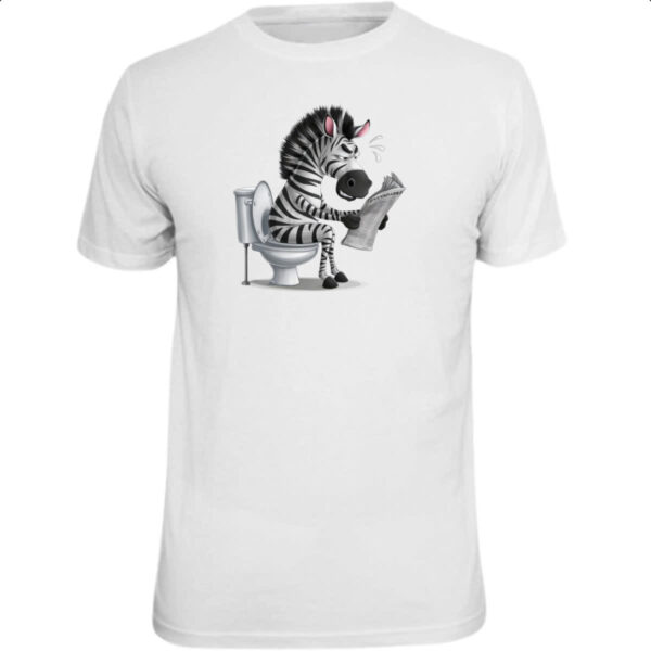 Camiseta Unissex Zebra na sala de forca