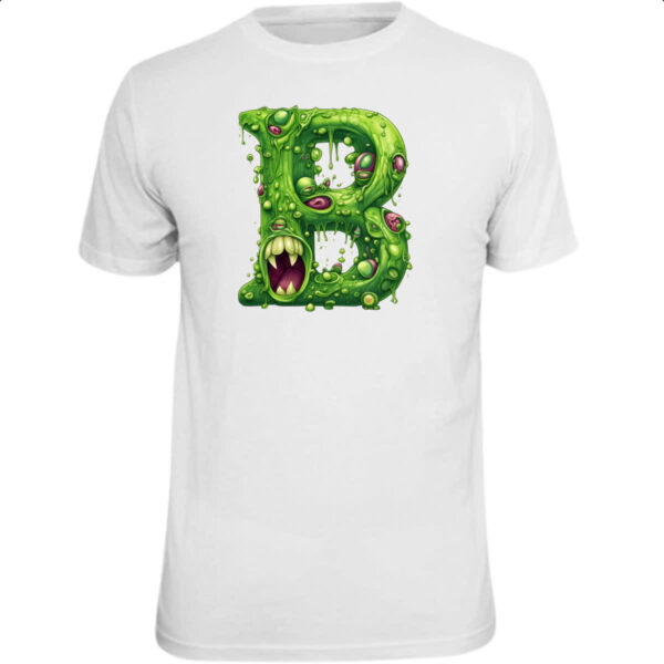 Camiseta Unissex Zumbi Alfabeto Letra B
