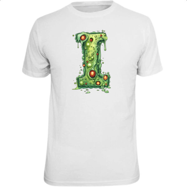 Camiseta Unissex Zumbi Alfabeto Letra I