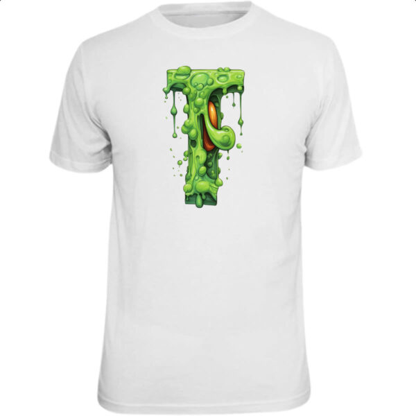 Camiseta Unissex Zumbi Alfabeto Letra T