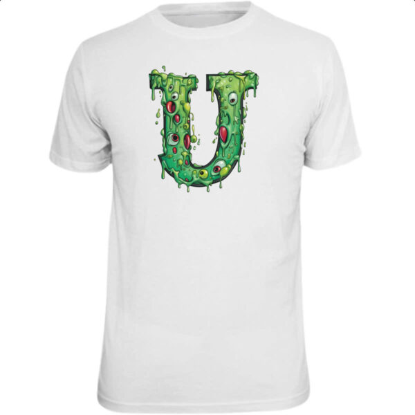 Camiseta Unissex Zumbi Alfabeto Letra U