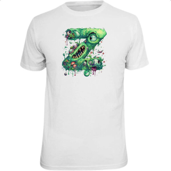 Camiseta Unissex Zumbi Alfabeto Letra Z