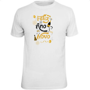 Camiseta Unissex Feliz ano novo elementos