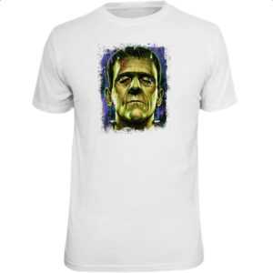 Camiseta Unissex Frankenstein Pintura Colorida
