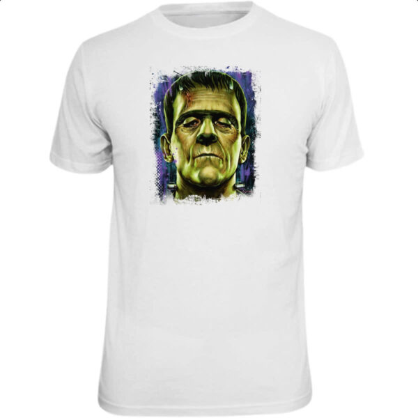 Camiseta Unissex Frankenstein Pintura Colorida