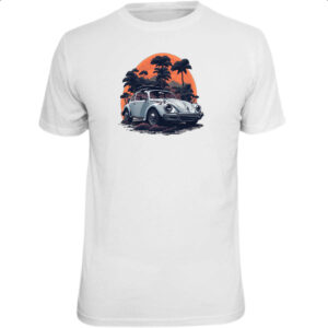 Camiseta Unissex Fusca Branco Sunset