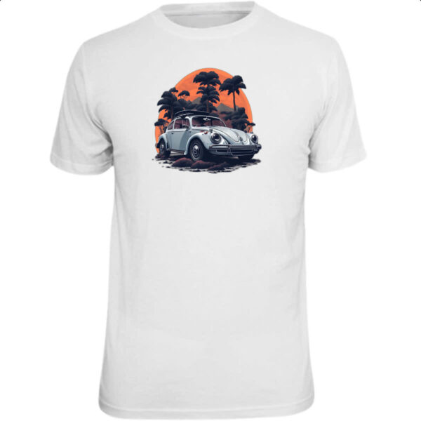 Camiseta Unissex Fusca Branco Sunset
