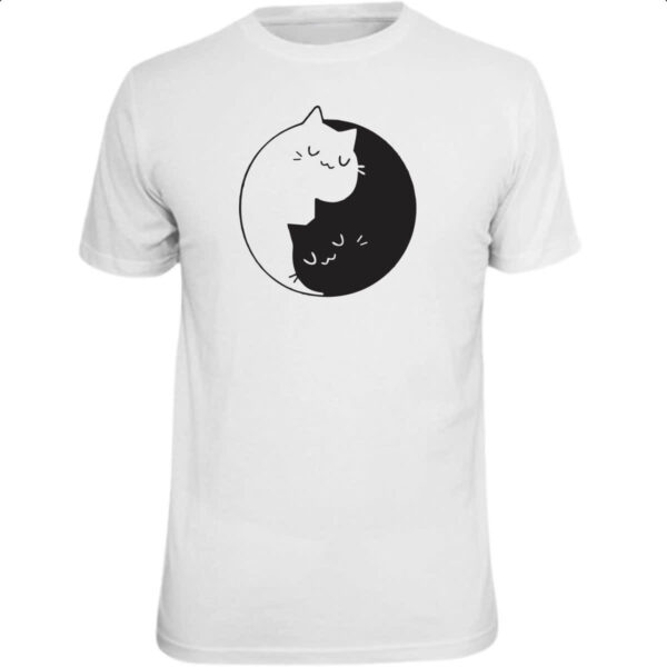 Camiseta Unissex Gatinhos Yin Yang