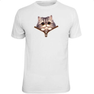 Camiseta Unissex Gato British Longhair no ziper