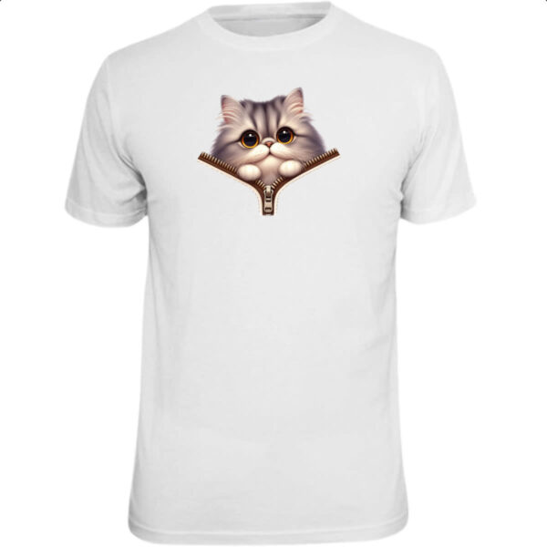 Camiseta Unissex Gato British Longhair no ziper