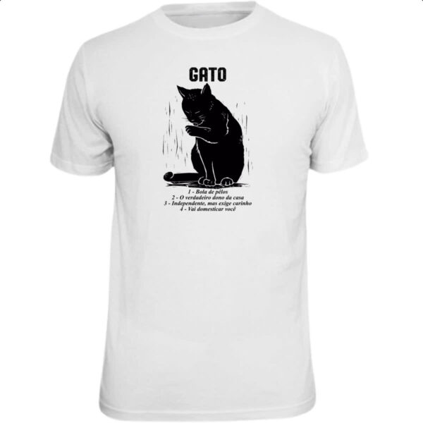 Camiseta Unissex Gato explicacao