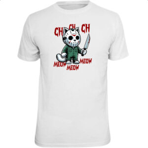Camiseta Unissex Gato Halloween Sexta Feira 13