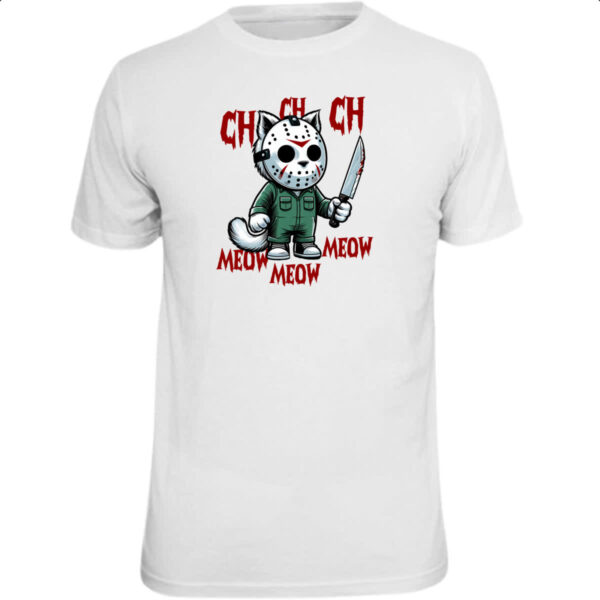 Camiseta Unissex Gato Halloween Sexta Feira 13
