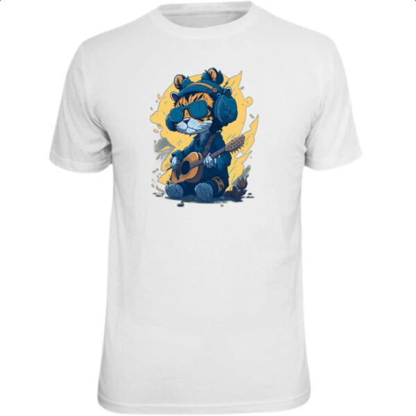 Camiseta Unissex Gato hippie
