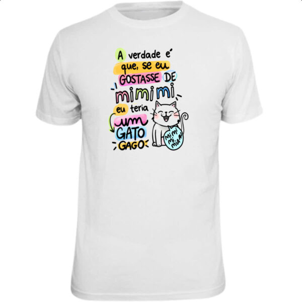 Camiseta Unissex Gato mi mi mi