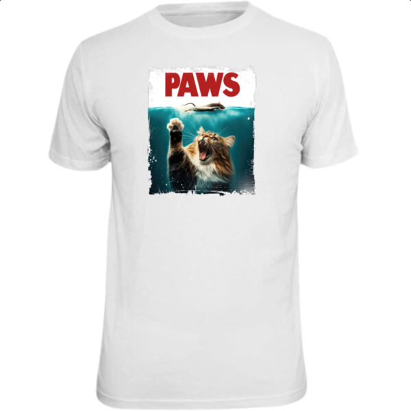 Camiseta Unissex Gato parodia tubarao