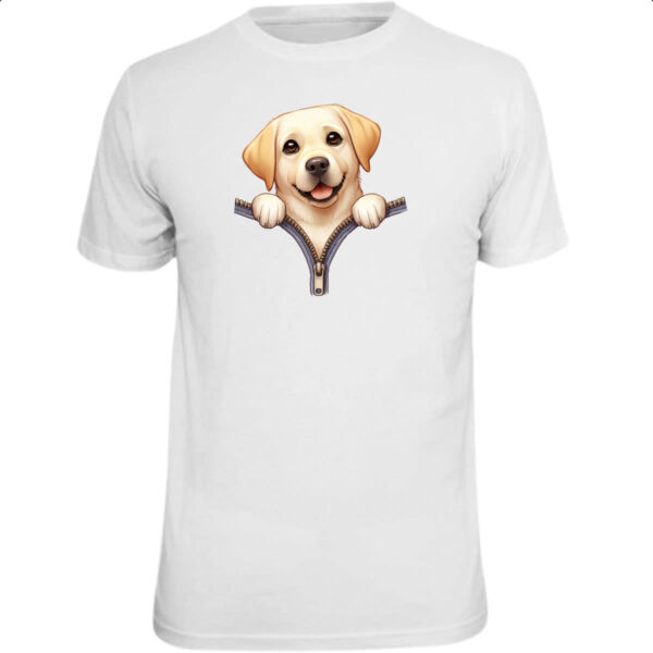 Camiseta Unissex Golden Retriever no Ziper