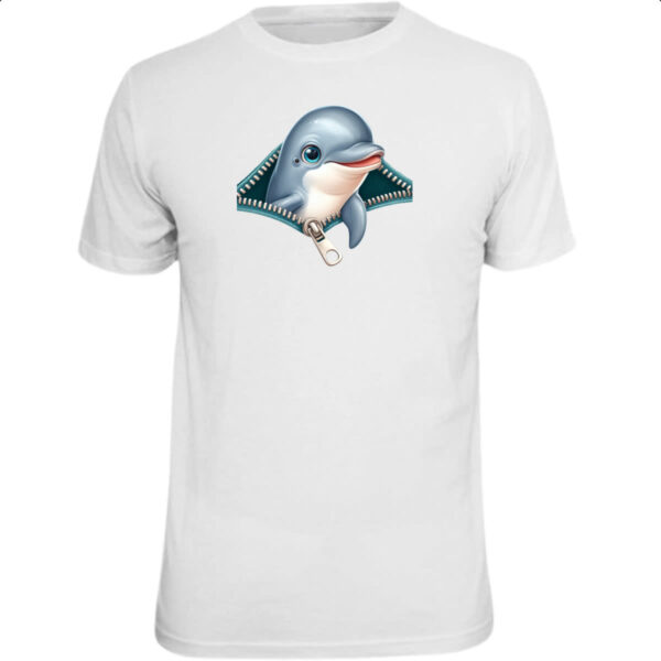 Camiseta Unissex Golfinho no ziper