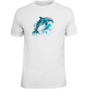 Camiseta Unissex Golphinho aquarela 02