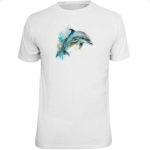 Camiseta Unissex Golphinho aquarela 04