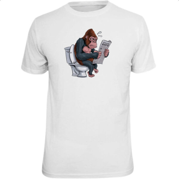 Camiseta Unissex Gorila na sala de forca