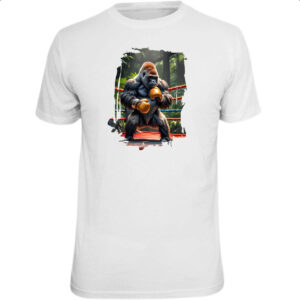 Camiseta Unissex Gorila pugilista