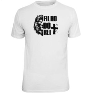 Camiseta Unissex Gospel Filho do rei Leao