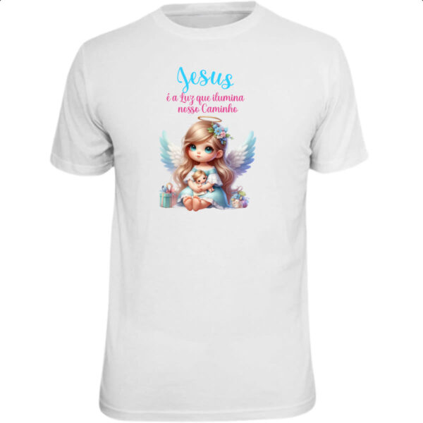 Camiseta Unissex Anjo luz iluminando
