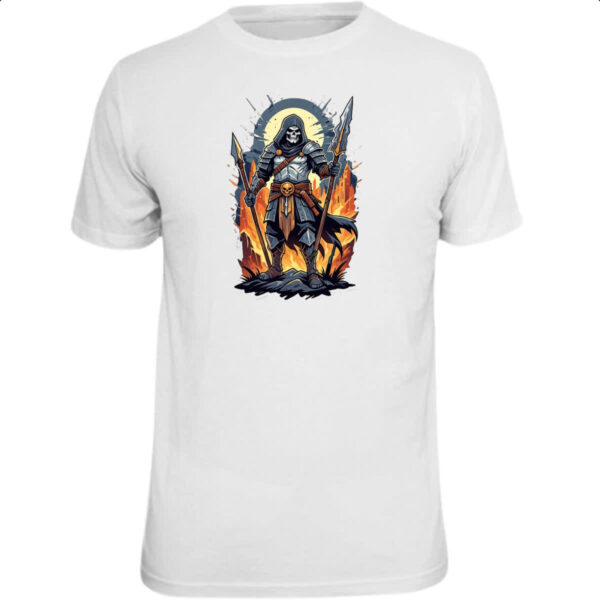 Camiseta Unissex Guerreiro Skull Medieval