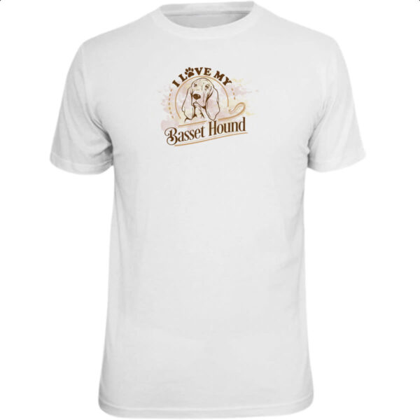 Camiseta Unissex I love my Basset Hound