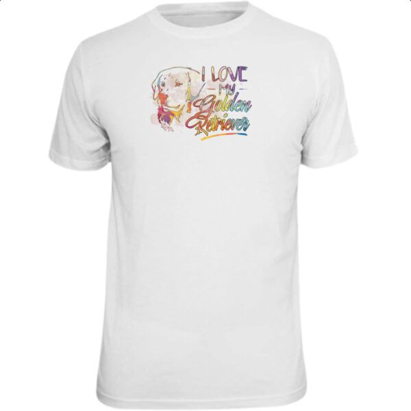 Camiseta Unissex I love my Golden Retriever