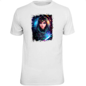 Camiseta Unissex Inteligengia Artificial Mulher Holografica