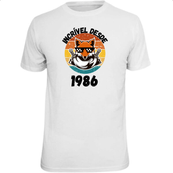 Camiseta Unissex Incrivel desde 1986