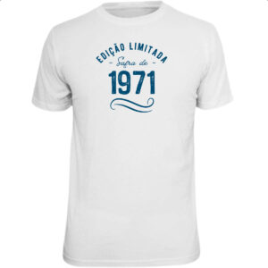 Camiseta Unissex Ano de safra 1971