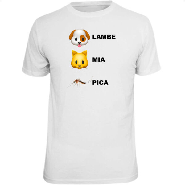 Camiseta Unissex Lambe mia e pica