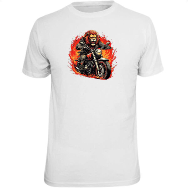 Camiseta Unissex Leao Motoqueiro Radical