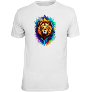 Camiseta Unissex Leao de Juda Watercorlor Splash