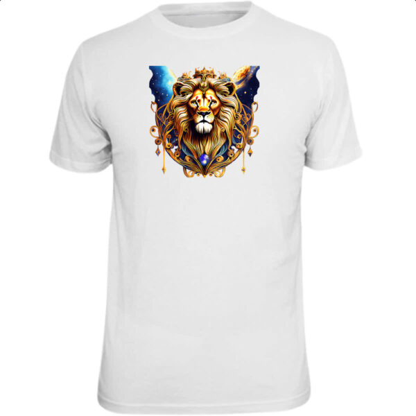 Camiseta Unissex Leao de juda coroado no universo