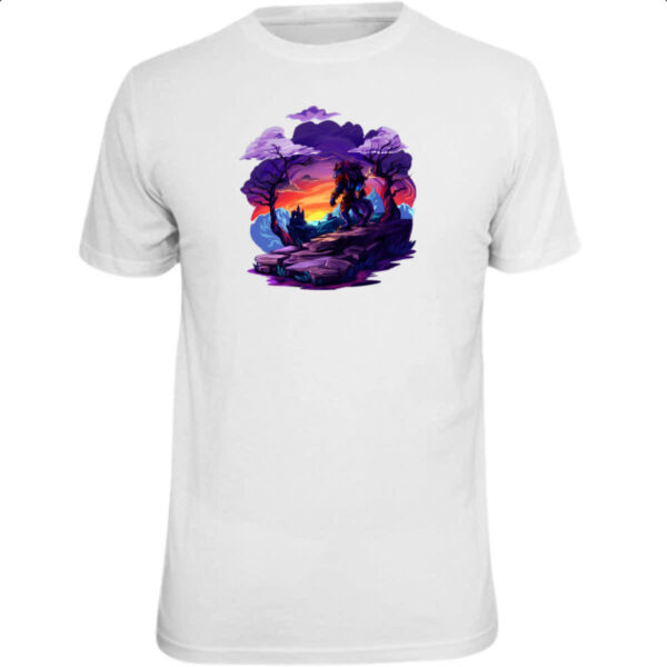 Camiseta Unissex Leao guerreiro noturno