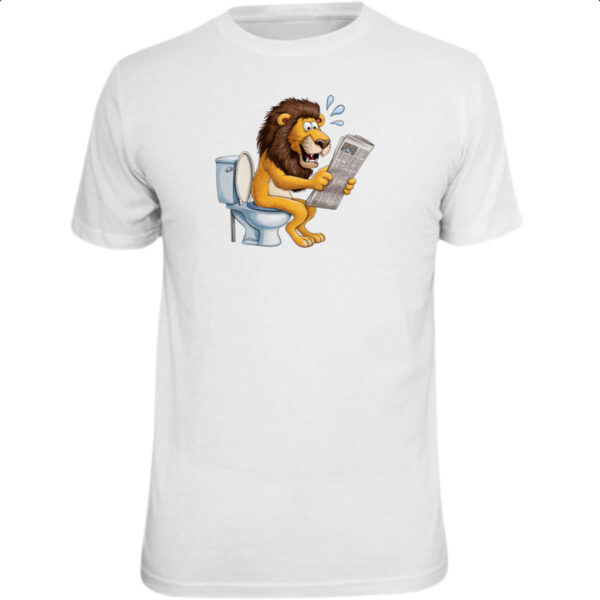 Camiseta Unissex Leao na sala de forca