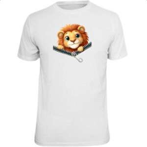 Camiseta Unissex Leao no ziper