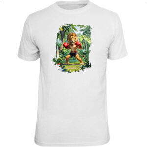 Camiseta Unissex Leao pugilista