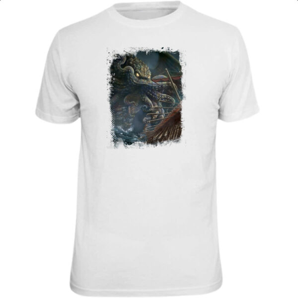 Camiseta Unissex Lendas do Mar Kraken 04