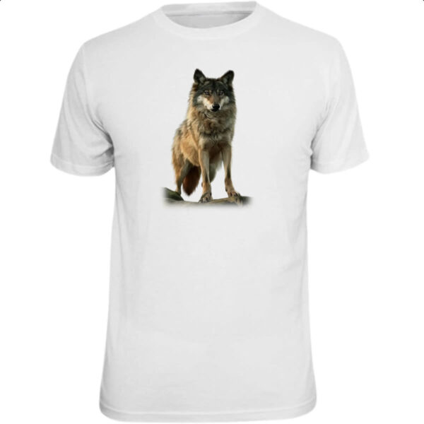 Camiseta Unissex Lobo cinza americano