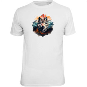 Camiseta Unissex Lobo da montanha