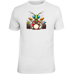 Camiseta Unissex Louva Deus Baterista