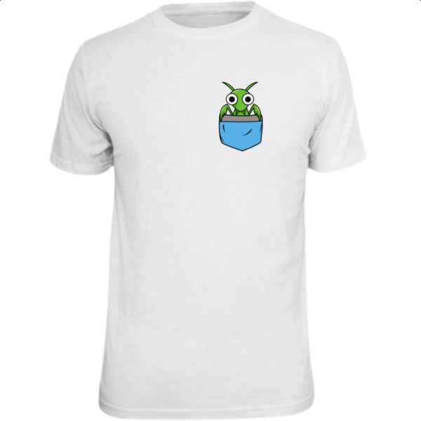 Camiseta Unissex Louva Deus no bolso