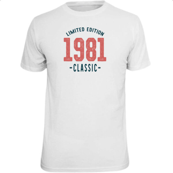 Camiseta Unissex Limited Edition Classic 1981