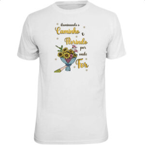 Camiseta Unissex Mulher ilumando o caminho