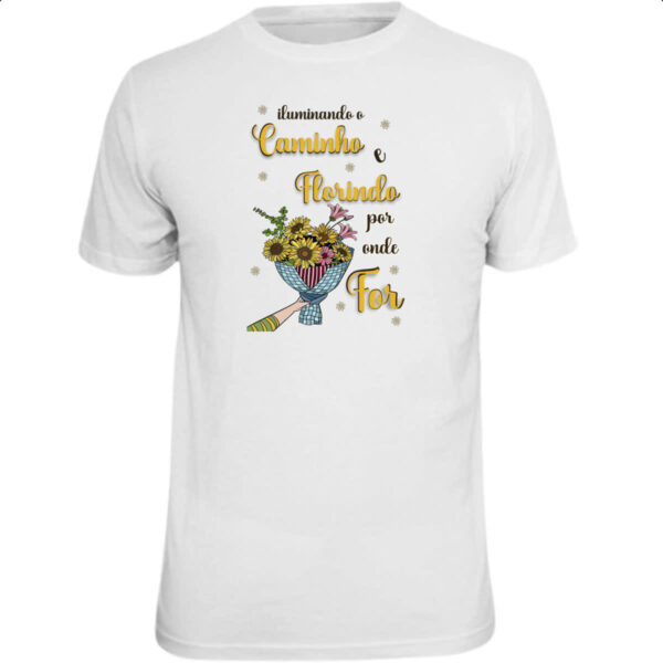 Camiseta Unissex Mulher ilumando o caminho